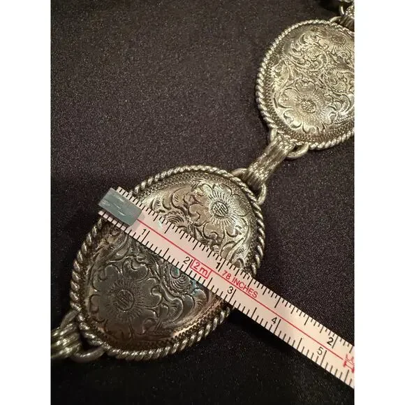 Tony Lama Women’s Nicole Concho Western Style Belt 37”